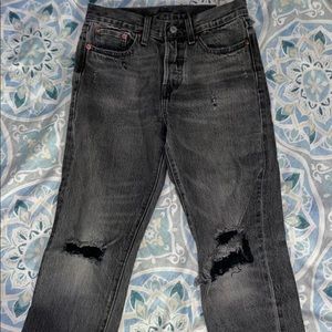 Levi black mom jeans